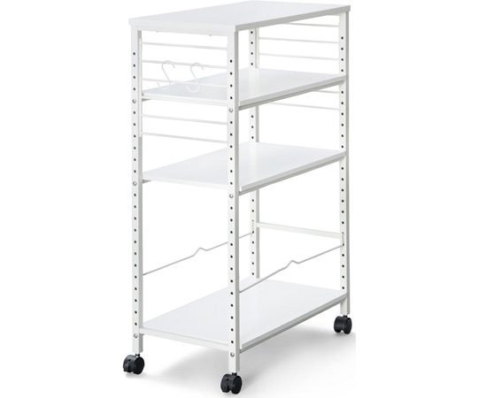 アイリスオーヤマ デスクサイドワゴン ホワイト DSW-600 1個(ご注文単位1個)【直送品】