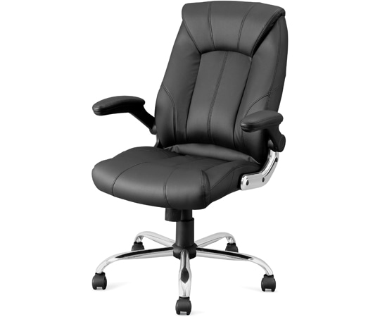 アイリスオーヤマ レザーチェア ブラック OFC-LE 1個(ご注文単位1個)【直送品】