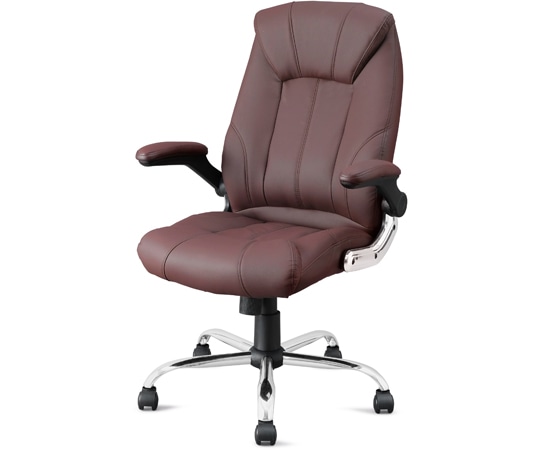 アイリスオーヤマ レザーチェア ブラウン OFC-LE 1個(ご注文単位1個)【直送品】