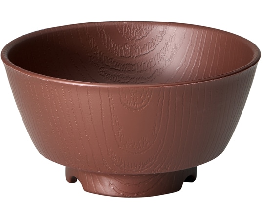 スケーター 木目 持ちやすい汁椀 ブラウン NBLS2B 1個（ご注文単位1個）【直送品】