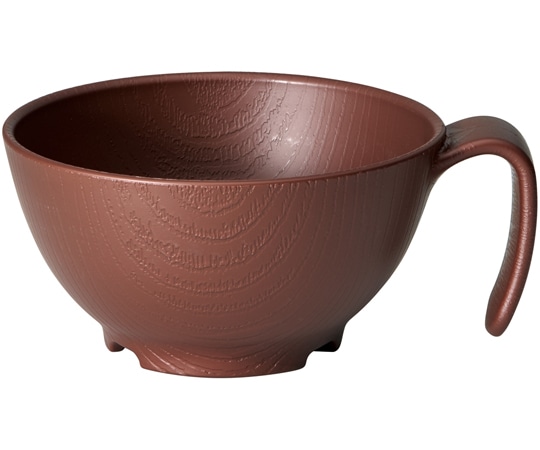 スケーター 木目 持ちやすい汁椀ハンドル付 ブラウン NBLS2HB 1個（ご注文単位1個）【直送品】