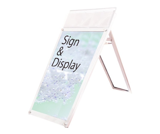 常磐精工 ポスター用スタンド看板 パンフレットケース付 A1ロウ片面 ホワイト(屋内用) PSSKP-A1LKW 1台（ご注文単位1台）【直送品】