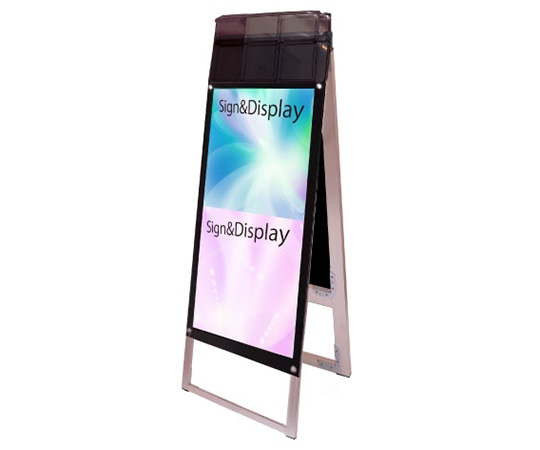 常磐精工 ポスター用スタンド看板 パンフレットケース付 A3縦縦両面 ブラック(屋外用) PSSKP-A3TTRB-G 1台（ご注文単位1台）【直送品】