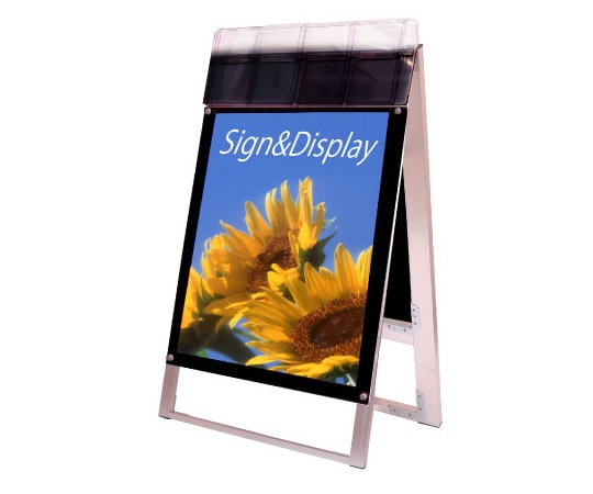 常磐精工 ポスター用スタンド看板 パンフレットケース付 B2両面 ブラック(屋外用) PSSKP-B2RB-G 1台（ご注文単位1台）【直送品】