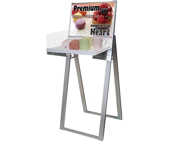 常磐精工 ラックスタンド看板 A3横 ホワイト(アクリルボックス付) RASKA-A3YW 1台（ご注文単位1台）【直送品】