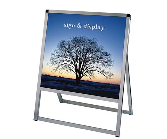 常磐精工 バリウススタンド看板 アルミ複合板タイプ 600×600 片面 VASKAP-600X600K 1台（ご注文単位1台）【直送品】