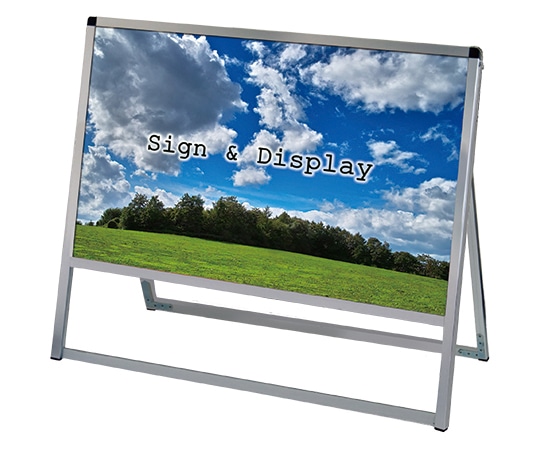 常磐精工 バリウススタンド看板 アルミ複合板タイプ 900×600 片面 VASKAP-900X600K 1台（ご注文単位1台）【直送品】