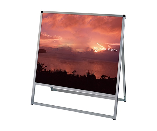 常磐精工 バリウススタンド看板 アルミ複合板タイプ 900×900 片面 VASKAP-900X900K 1台（ご注文単位1台）【直送品】