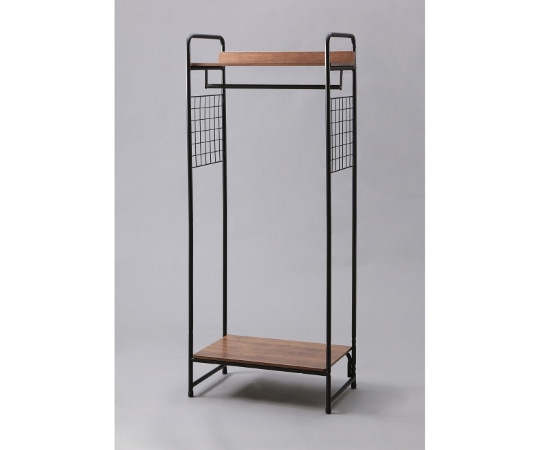 アイリスオーヤマ スタイルハンガープレミアム 2WAYタイプ メッシュパネル付き ブラック PI-B4 1個（ご注文単位1個）【直送品】