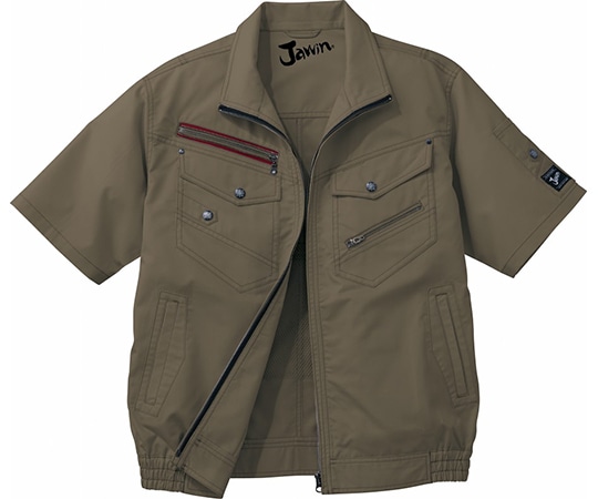 自重堂 空調服半袖ブルゾン アーミーグリーン 5L 54040 1枚(ご注文単位1枚)【直送品】