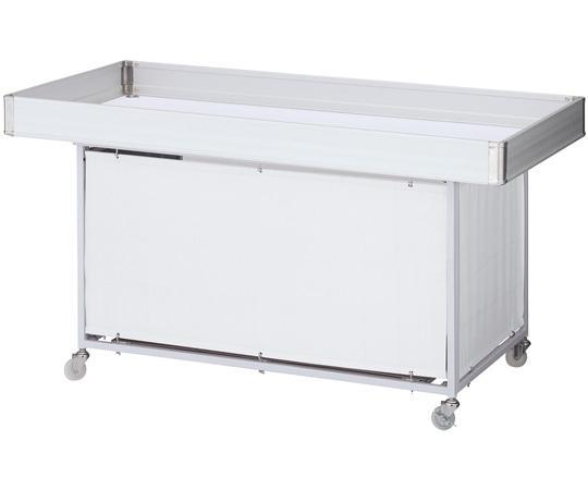 ストア・エキスプレス 平台ワゴン 白 W180cm (強化型) 61-753-36-4 1台（ご注文単位1台）【直送品】