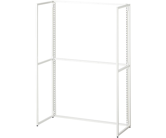 ストア・エキスプレス フォールディングスリット什器 片面 白 H135cm 61-777-98-1 1台（ご注文単位1台）【直送品】