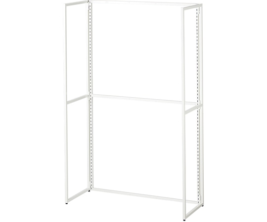 ストア・エキスプレス フォールディングスリット什器 片面 白 H150cm 61-777-98-2 1台（ご注文単位1台）【直送品】