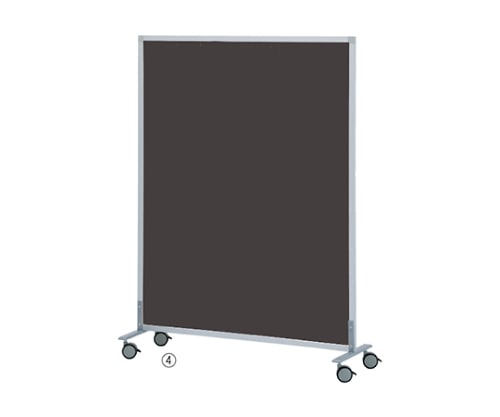ストア・エキスプレス スクリーンパーティション ダークブラウン W120cm キャスター 61-353-6-4 1台(ご注文単位1台)【直送品】