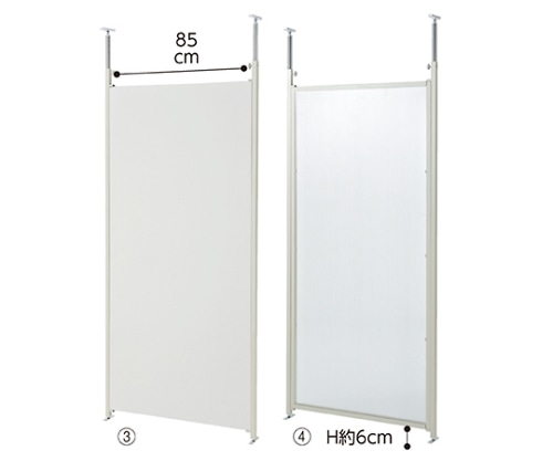 ストア・エキスプレス つっぱりパーティション(間仕切りタイプ) 本体 W90cm ナチュラル 61-355-2-1 1台(ご注文単位1台)【直送品】