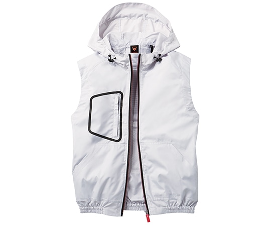 自重堂 空調服ベスト シルバー SS 74180 1枚(ご注文単位1枚)【直送品】