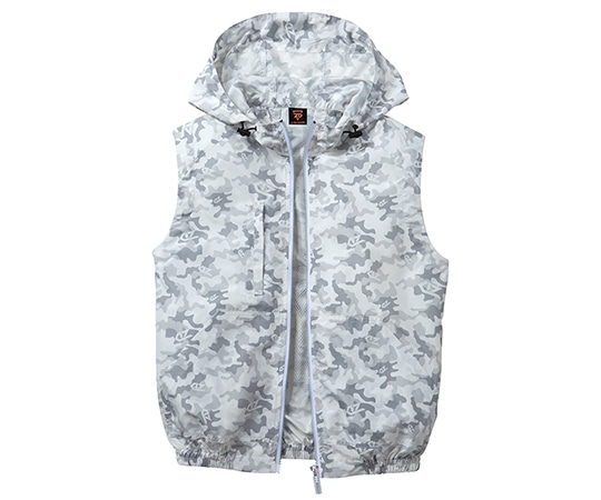 自重堂 空調服ベスト シルバーカモフラ SS 74190 1枚(ご注文単位1枚)【直送品】