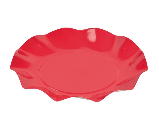 パール金属 アラモード WAVEペーパープレート 20cm 5枚入 レッド D-257 1袋(ご注文単位1袋)【直送品】