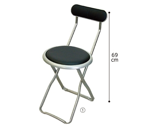 ストア・エキスプレス 折りたたみ式キャプテンチェア ブラック 61-660-6-1 1台（ご注文単位1台）【直送品】