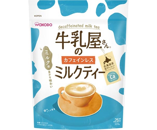 アサヒグループ食品 牛乳屋さんのカフェインレスミルクティー 320g 19509 1袋※軽（ご注文単位1袋）【直送品】