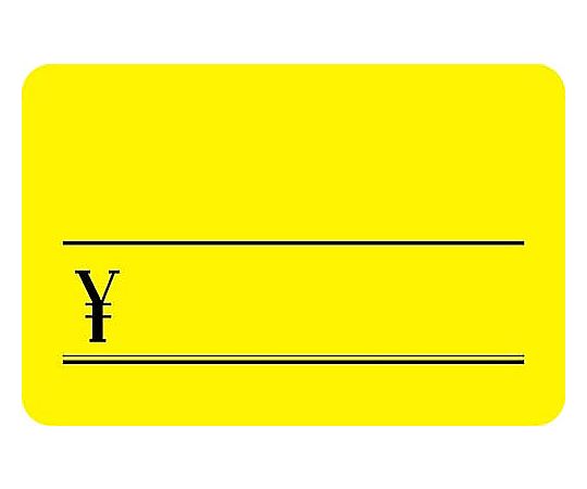 ササガワ 蛍光カード \付き イエロー 中 30枚入 14-3635 1パック（ご注文単位1パック）【直送品】