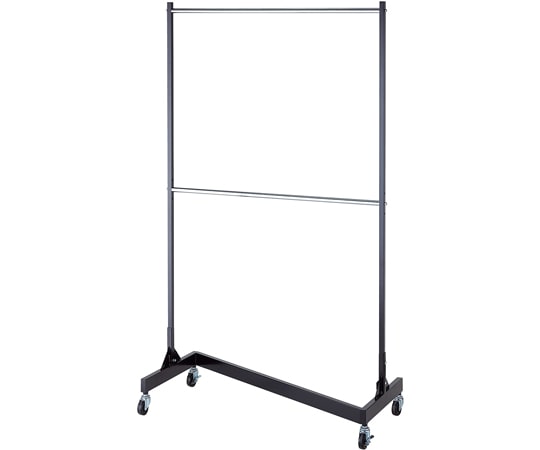 アズワン 機能性Zハンガーラック 2段ブラック 本体(ネット棚別売) 61-779-17-1 1台（ご注文単位1台）【直送品】