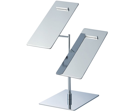 アズワン スチール製靴立てダブル クローム 61-779-83-1 1個（ご注文単位1個）【直送品】