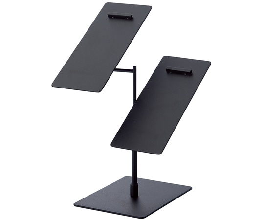 アズワン スチール製靴立てダブル ブラック 61-779-83-11 1個（ご注文単位1個）【直送品】