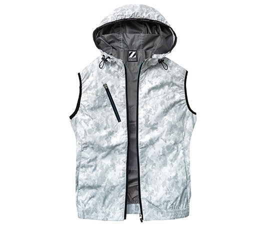 自重堂 空調服ベスト シルバーカモフラ SS 74220 1枚(ご注文単位1枚)【直送品】