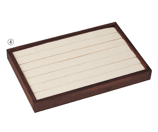 アズワン ウッドトレイ 台紙ディスプレイ台 M ブラウン 61-545-29-4 1台（ご注文単位1台）【直送品】