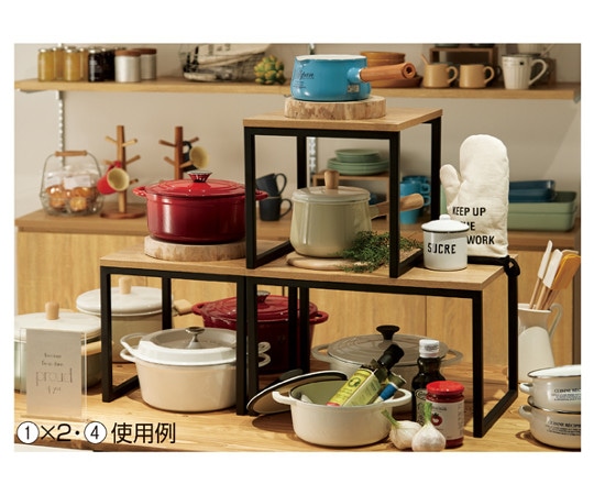 アズワン スチール製コの字ディスプレイ W45cm ラスティック 61-798-83-7 1個（ご注文単位1個）【直送品】