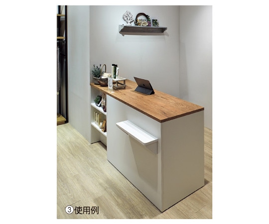 アズワン バイカラーカウンター W1200 天板RUS 61-752-58-2 1台（ご注文単位1台）【直送品】