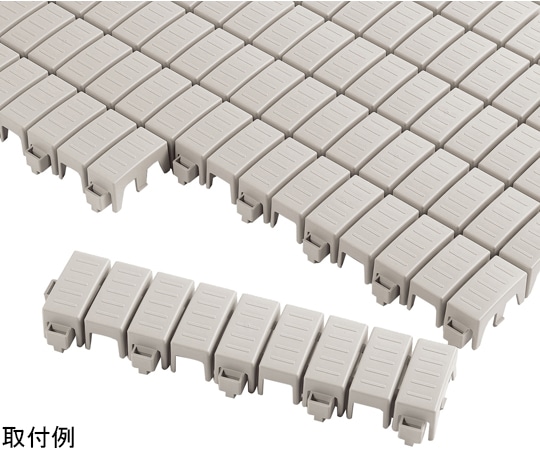 テラモト エコTKブロックスノコ ライトグレー450×100 MR-110-073-6 1枚(ご注文単位1枚)【直送品】