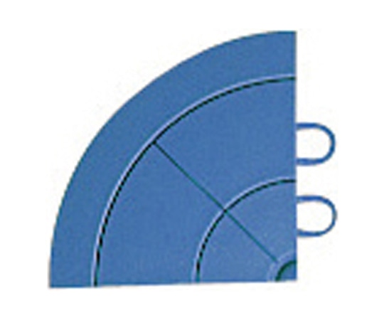 テラモト 抗菌フミンゴ(屋内用)専用ふち角ふち ブルー MR-085-290-3 1枚(ご注文単位1枚)【直送品】