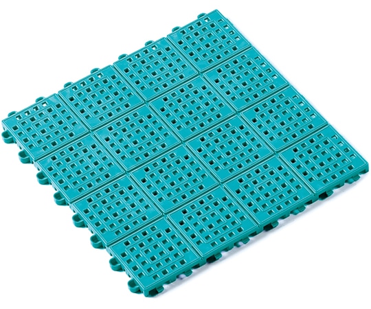 テラモト タッチマットⅡ 緑300×300 MR-064-176-1 1枚(ご注文単位1枚)【直送品】