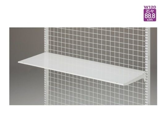 ストア・エキスプレス BR用薄型スチール棚セット 3段可変式 W90cmタイプ ホワイト D35cm 61-555-28-4 1セット（ご注文単位1セット）【直送品】