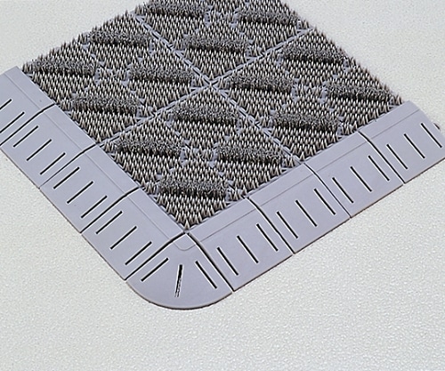 テラモト カラーブラッシュ 150×150㎜ ライトグレー MR-096-072-6 1枚(ご注文単位1枚)【直送品】