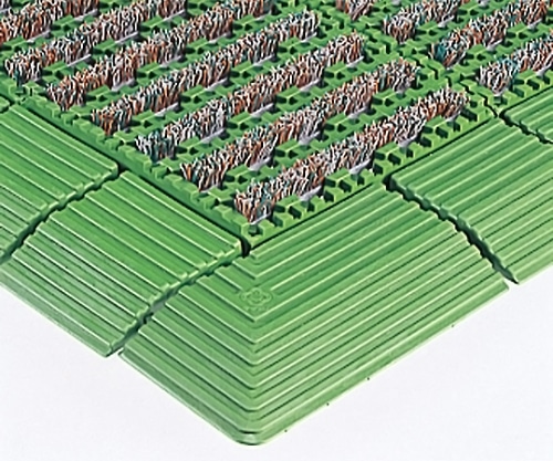 テラモト ナイロンブラッシュ H-30 緑 152×152㎜ MR-097-072-1 1枚(ご注文単位1枚)【直送品】