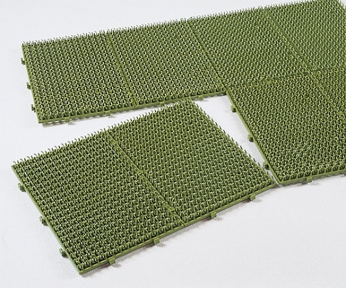 テラモト スパイクターフ 緑 450×600 MR-007-020-1 1枚(ご注文単位1枚)【直送品】