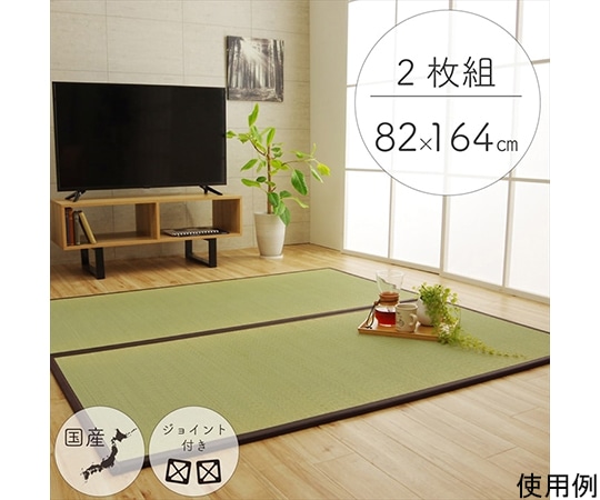 アズワン 純国産 置き畳 ユニット畳 『天竜』 ブラウン 82×164×1.7cm(2枚1セット) 軽量タイプ 1111250060302 1個（ご注文単位1個）【直送品】