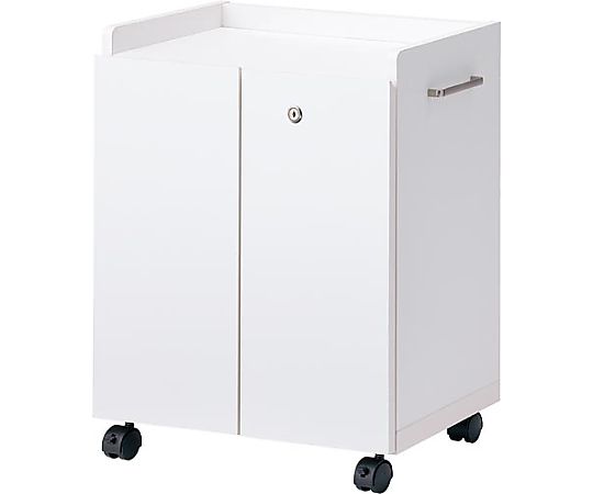 白井産業 木製デスク下ワゴン 鍵付扉 OF2-6050DC 1台(ご注文単位1台)【直送品】