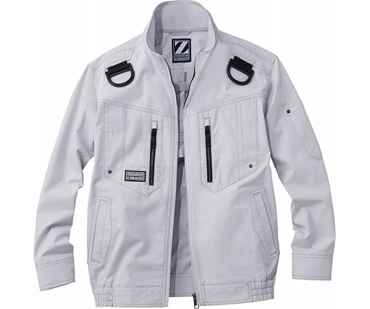 自重堂 空調服長袖ブルゾン シルバー EL 74110 1枚(ご注文単位1枚)【直送品】