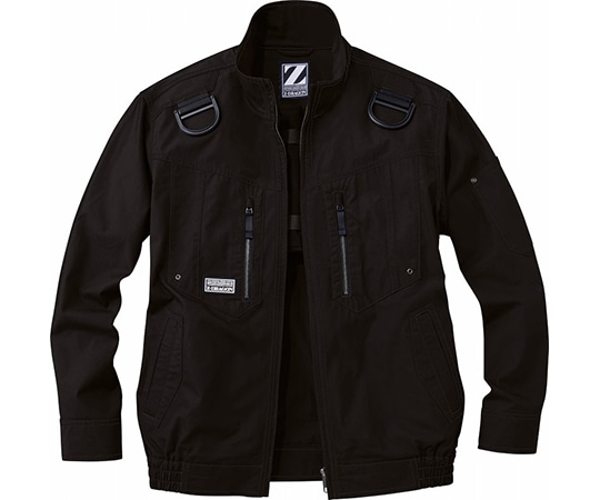 自重堂 空調服長袖ブルゾン ブラック M 74110 1枚(ご注文単位1枚)【直送品】