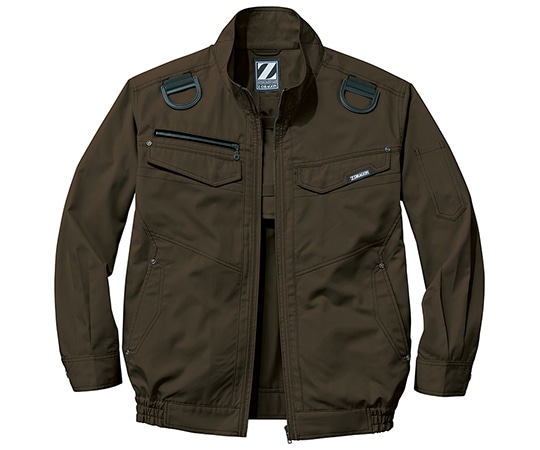 自重堂 空調服長袖ブルゾン オリーブ 5L 74120 1枚(ご注文単位1枚)【直送品】