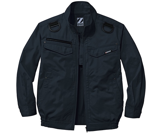 自重堂 空調服長袖ブルゾン シックブラック S 74120 1枚(ご注文単位1枚)【直送品】