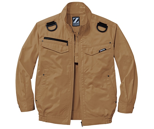 自重堂 空調服長袖ブルゾン キャメル M 74120 1枚(ご注文単位1枚)【直送品】