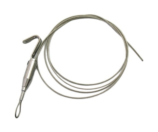 ハイロジック 1.5ミリ径ワイヤーハンガー 1.5m 15WH15M 1個（ご注文単位1個）【直送品】