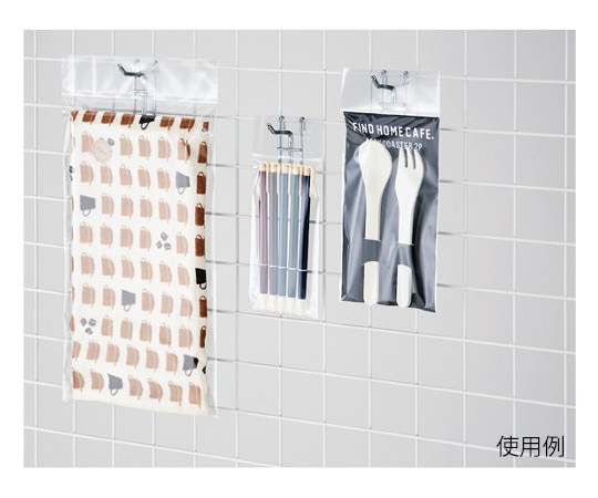 アズワン 透明袋 クリア ヘッダー付き 12×20cm 100枚 61-548-53-14 1箱（ご注文単位1箱）【直送品】