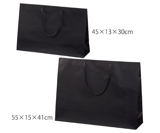 アズワン マット貼り紙袋 黒 55×15×41cm 50枚 61-781-96-14 1箱（ご注文単位1箱）【直送品】