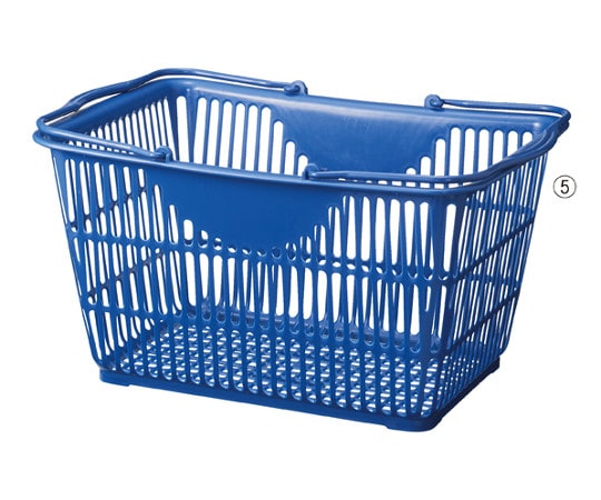 アズワン 買物カゴ(28リットル) インディゴブルー 10個 61-551-57-5 1個（ご注文単位1個）【直送品】
